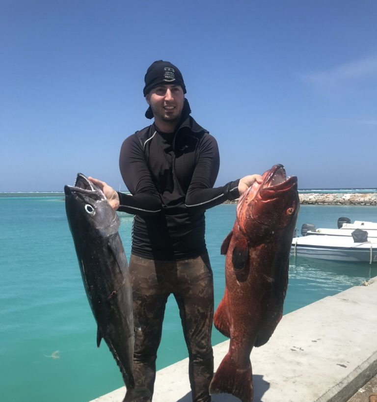 Spearfishing, Goidhoo, Maldives
